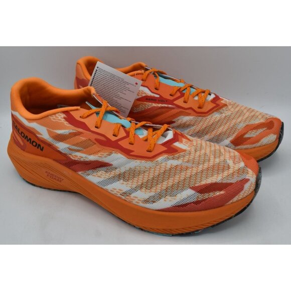 Salomon Mens Size 10.5 Aero Volt Tumeric Red Blue Road Running Shoes Sneakers main image 8